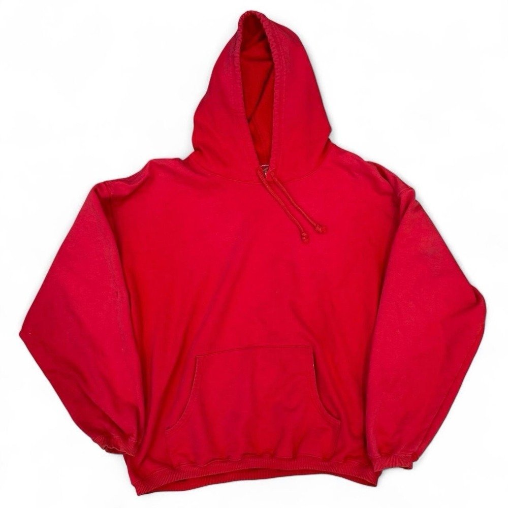 Vintage Marlboro Red Pullover Hoodie Men's Size XL Boxy Fit Sweatshirt 90s Y2K
